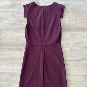 Elegant Plum Sleeveless Dress